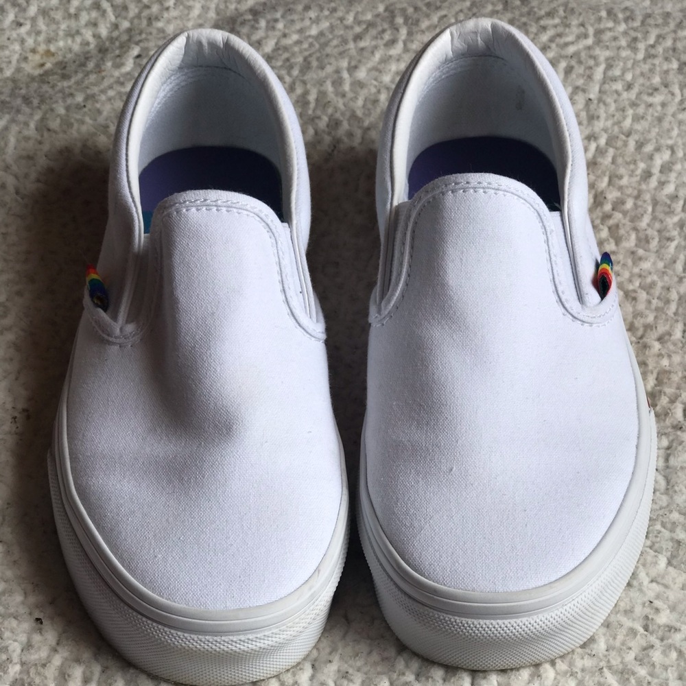 VANS White and Rainbow (Pride Vans)